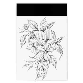 PRINT FACTORY Временная переводная татуировка Магнолия