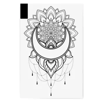 PRINT FACTORY Временная переводная татуировка Мандала