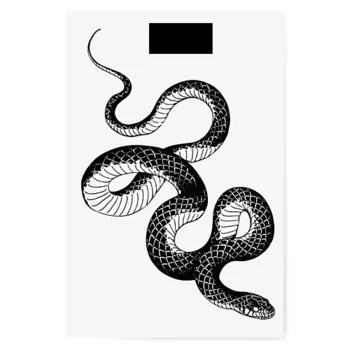 PRINT FACTORY Временная переводная татуировка Змея