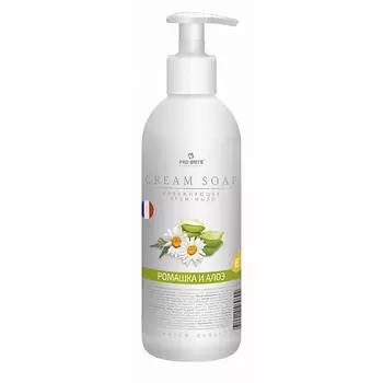 PRO-BRITE Жидкое крем-мыло увлажняющее с витаминным комплексом Ромашка и алоэ 500.0