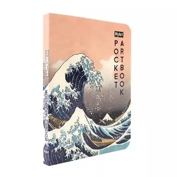 ПРОФ-ПРЕСС Блокнот Pocket ArtBook "Большая волна в Канагаве", А6, мягкая обложка