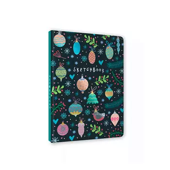 ПРОФ-ПРЕСС Скетчбук новогодний, формат А5