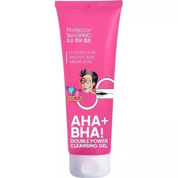 PROFESSOR SKINGOOD Гель для умывания лица "AHA+BHA! DOUBLE POWER CLEANSING GEL" с AHA- и BHA-кислотами