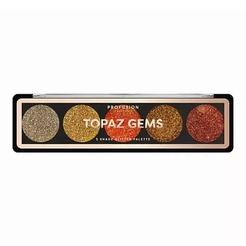 PROFUSION Палетка глиттеров для макияжа Topaz Gems