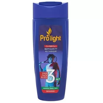 PROLIGHT Мужской гель для душа 3 в 1 восстанавливающий