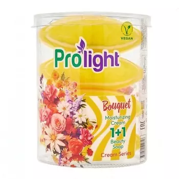 PROLIGHT Мыло туалетное с увлажняющим кремом Букет