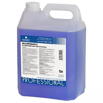 PROSEPT Средство для мытья полов Multipower E, для всех типов, эконом-класса