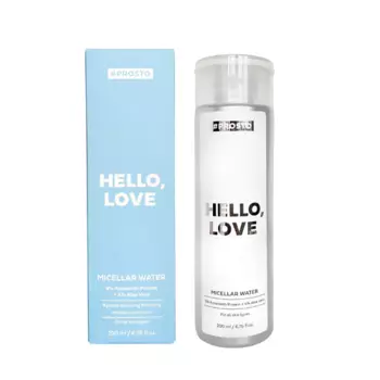 PROSTO COSMETICS Мицеллярная вода для очищения кожи и снятия макияжа HELLO, LOVE 200.0