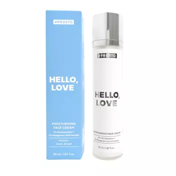 PROSTO COSMETICS Увлажняющий крем с гемискваланом и гиалуроновой кислотой HELLO, LOVE 50.0