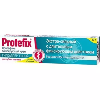 АПТЕКА Протефикс крем фиксирующий д/зубных протезов экстра-сильный мята 40мл