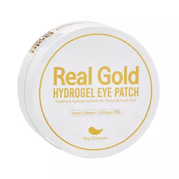 PRRETI Патчи антивозрастные гидрогелевые с золотом и пептидами Real Gold Hydrogel Eye Patch