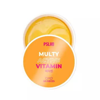 PS.LAB Патчи тонизирующие гидрогелевые с комплексом витаминов и ниацинамидом Hydrogel Eye Patches Multi Active Vitamin