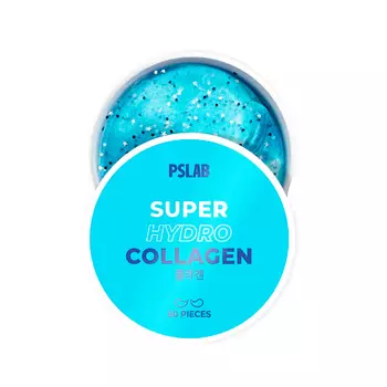 PS.LAB Патчи увлажняющие гидрогелевые с морским коллагеном и гиалуроновой кислотой Hydrogel Eye Patches Super Hydro Collagen