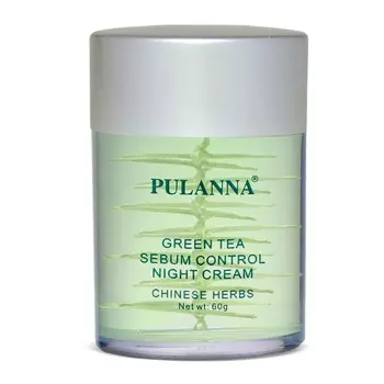 PULANNA Ночной крем себум-контроль с Зеленым Чаем - Sebum Control Night Cream 60.0