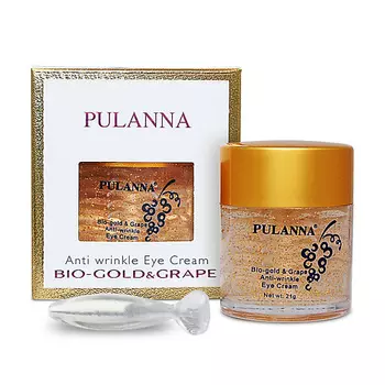 PULANNA Крем для век омолаживающий от отёков с виноградом и золотом 21.0