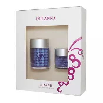 PULANNA Подарочный набор для лица с Виноградом - Grape Cosmetics Set