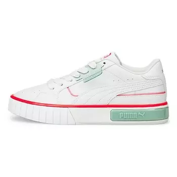 PUMA Кроссовки Cali Star Lights Platform Shoes White/Green/Orange Women's