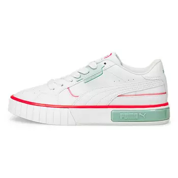 PUMA Кроссовки Cali Star Lights Platform Shoes White/Green/Orange Women's