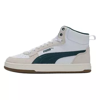 PUMA Кроссовки Caven 2.0 Anti Slip Wear Resistant Mid Top Skateboard Shoes Unisex White Beige Green