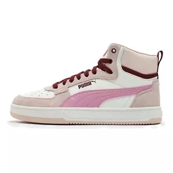 PUMA Кроссовки Caven 2.0 Anti-Slip Wear-Resistant Mid-Top Skateboard Shoes Unisex White Pink