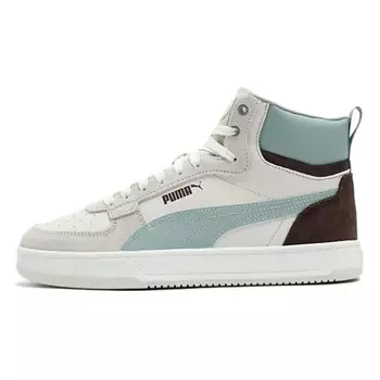 PUMA Кроссовки Caven 2.0 Anti-Slip Wear-Resistant Mid-Top Skateboard Shoes Unisex White Green Brown