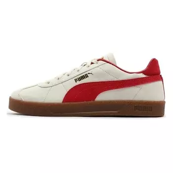 PUMA Кроссовки Club Abrasion Resistant Low Top Skateboard Shoes Unisex White Red Gold
