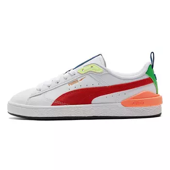 PUMA Кроссовки Suede Bloc 'White Cherry Tomato'