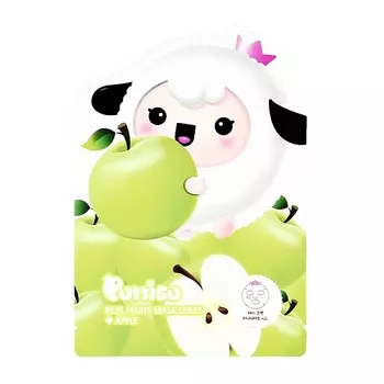 PUTTISU Маска для лица детская яблоко 18