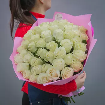 ПЯТЬ ЦВЕТОВ Букет 51 белая роза