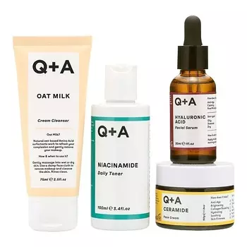 Q+A Подарочный набор для ухода за лицом Holiday Heroes