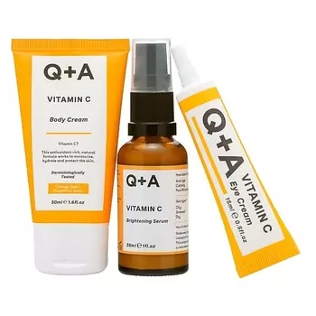 Q+A Подарочный набор для ухода за лицом и телом Glow Heroes