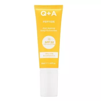 Q+A Солнцезащитный крем для лица Peptide SPF50