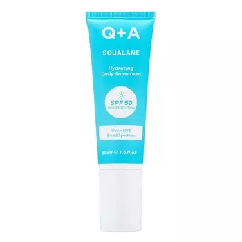 Q+A Солнцезащитный крем для лица Squalane SPF50