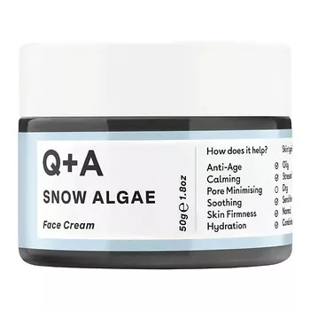 Q+A Увлажняющий крем для лица Snow Algae Face Cream