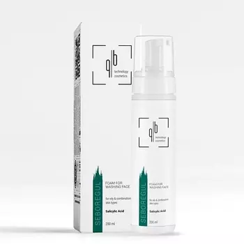 QB TECHNOLOGY COSMETICS Пенка очищающая с салициловой кислотой 200.0