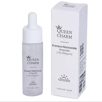 QUEEN CHARM Ампульная сыворотка для выравнивания тона с ниацинамидом
