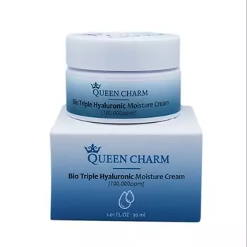 QUEEN CHARM Крем для лица увлажняющий с биокомплексом гиалуроновой кислоты 10%