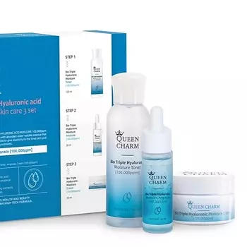 QUEEN CHARM Набор увлажняющих средств для лица