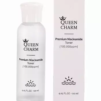 QUEEN CHARM Тонер для выравнивания тона с ниацинамидом