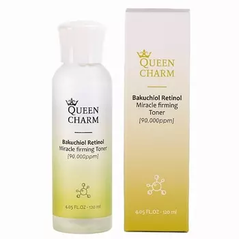 QUEEN CHARM Укрепляющий тонер для лица с бакучиолом и ретинолом