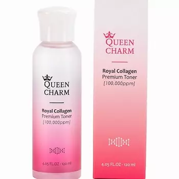 QUEEN CHARM Увлажняющий тонер для лица с коллагеном