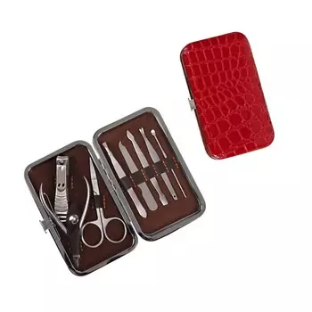 QUEEN FAIR Набор маникюрный «Рептилия», 8 предметов, в футляре