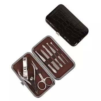 QUEEN FAIR Набор маникюрный «Рептилия», 8 предметов, в футляре