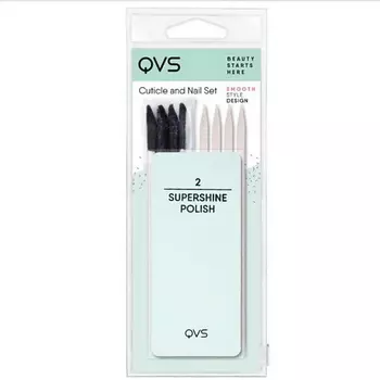 QVS Набор для маникюра пилка и палочки