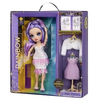 RAINBOW HIGH Кукла Fantastic Виолет фиолетовая с аксессуарами