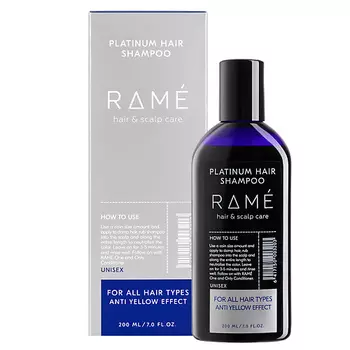 RAM Шампунь нейтрализатор желтизны PLATINUM HAIR SHAMPOO