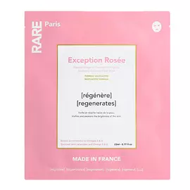 RARE PARIS Восстанавливающая тканевая маска Exception Rose Facial Mask