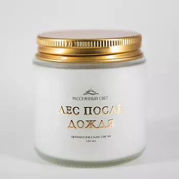 РАССЕЯННЫЙ СВЕТ Ароматическая свеча Лес после дождя
