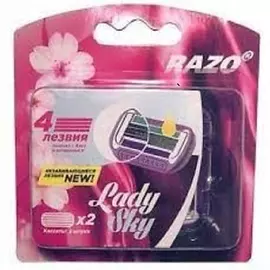 RAZO Кассеты 4 лезвия Lady Sky 1.0