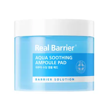REAL BARRIER Увлажняющие тонер-пэды для лица Aqua Soothing Ampoule Pad 90.0
